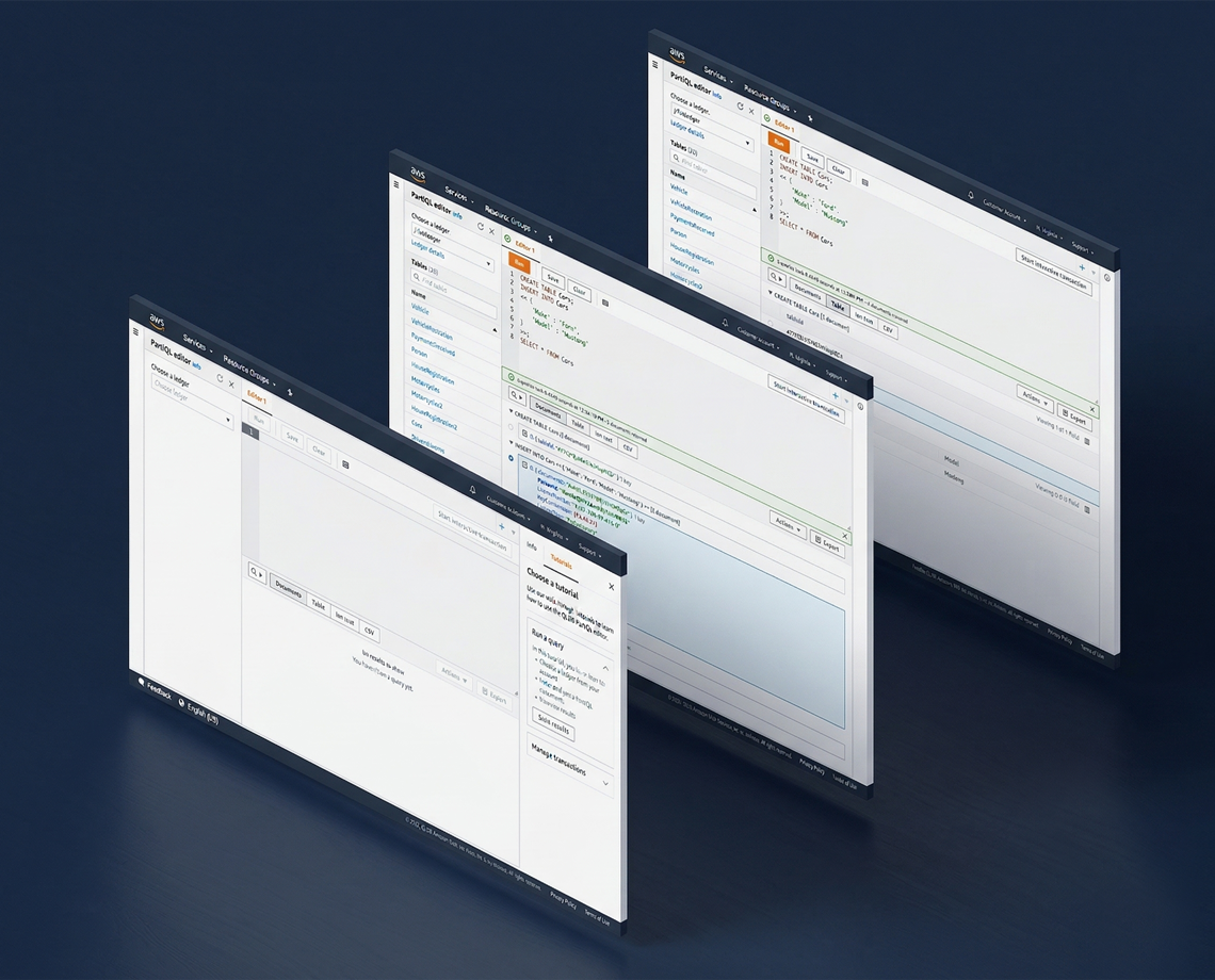 PartiQL Editor for Amazon QLDB